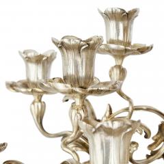 Jean Morel Very large antique silvered and gilt bronze centrepiece by Morel - 4187190