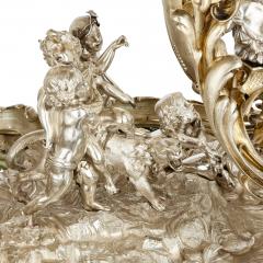 Jean Morel Very large antique silvered and gilt bronze centrepiece by Morel - 4187196