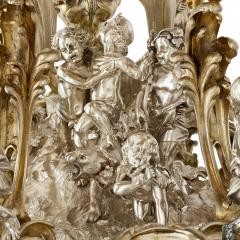 Jean Morel Very large antique silvered and gilt bronze centrepiece by Morel - 4187198