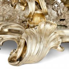 Jean Morel Very large antique silvered and gilt bronze centrepiece by Morel - 4187201