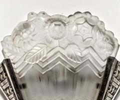 Jean Noverdy Pair of French Art Deco Sconces Signed by Noverdy - 3942124