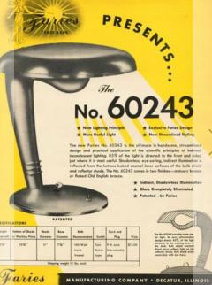 Jean Otis Reinecke 1947 Black Cobra Desk Lamp by Jean Otis Reinecke for Faries MFG - 4251115