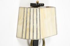 Jean Pascaud 1930s Bronze and glass sconces BY Jean Pascaud - 3035263