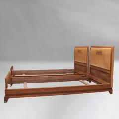 Jean Pascaud 2 Fine French 1940s Bed Frames by Jean Pascaud - 4013314