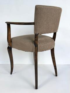Jean Pascaud French Art Deco Beech Wood Armchairs by Jean Pascaud Two Pairs Available c1940s - 4577691
