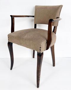 Jean Pascaud French Art Deco Beech Wood Armchairs by Jean Pascaud Two Pairs Available c1940s - 4577692