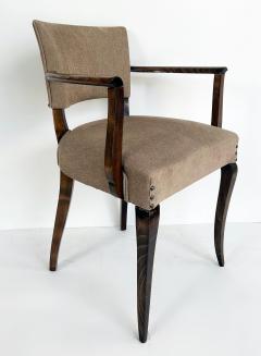 Jean Pascaud French Art Deco Beech Wood Armchairs by Jean Pascaud Two Pairs Available c1940s - 4577703