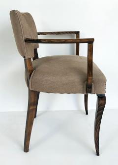 Jean Pascaud French Art Deco Beech Wood Armchairs by Jean Pascaud Two Pairs Available c1940s - 4577704