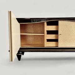 Jean Pascaud Jean Pascaud 1903 1996 Black Lacquer Sideboard circa 1940 - 4379599