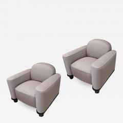 Jean Pascaud Jean Pascaud comfy fully restored pair of big club chair - 1035503