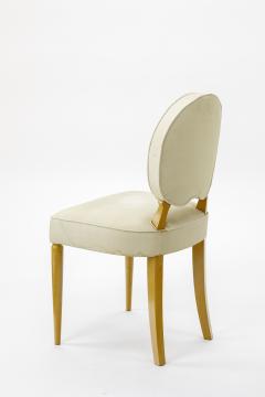 Jean Pascaud Jean Pascaud pair of sycamore lady vanity side chairs - 825109