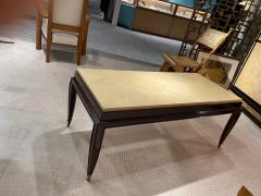 Jean Pascaud LACQUERED WALNUT AND PARCHMENT COFFEE TABLE BY JEAN PASCAUD - 2946043