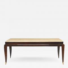 Jean Pascaud LACQUERED WALNUT AND PARCHMENT COFFEE TABLE BY JEAN PASCAUD - 2951963