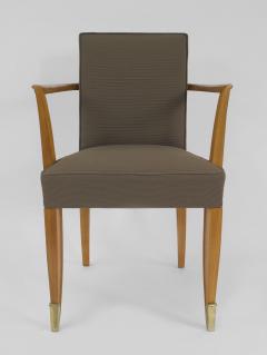 Jean Pascaud Set of 10 French 1940s Mahogany Chairs - 424864