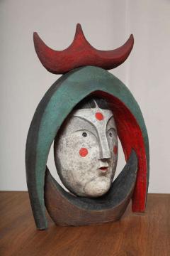 Jean Paul Bonnet Harlequeen Ceramic Sculpture by Jean Paul Bonnet - 872381