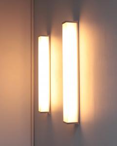 Jean Perzel 2 pairs of Fine French 1960s Glass and Nickel Chrome Sconces by Perzel - 4382023