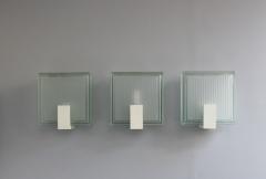 Jean Perzel 3 Exterior Watertight Glass Slab Sconces by Jean Perzel - 2149052