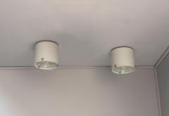 Jean Perzel 3 Fine French 1950s Glass and Chrome Flush Mounts by Perzel 1 pair 1 similar  - 4212356