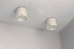Jean Perzel 3 Fine French 1950s Glass and Chrome Flush Mounts by Perzel 1 pair 1 similar  - 4212357