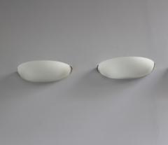 Jean Perzel 3 Fine French Art Deco Fluted Glass and Bronze Wall Lights by Perzel - 2149157