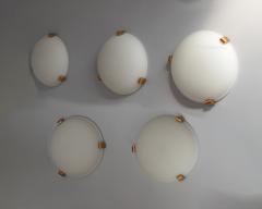 Jean Perzel 5 Fine French Art Deco Flush Mounts or Wall Sconces by Jean Perzel - 4151208