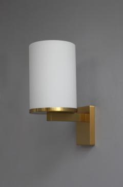 Jean Perzel 5 Fine French Art Deco Glass and Bronze Cylindrical Sconces by Jean Perzel - 2149132
