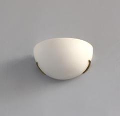 Jean Perzel A FINE FRENCH ART DECO WHITE OPALINE AND BRONZE SCONCE BY PERZEL - 839309