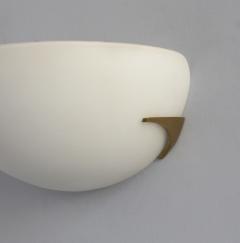 Jean Perzel A FINE FRENCH ART DECO WHITE OPALINE AND BRONZE SCONCE BY PERZEL - 839317