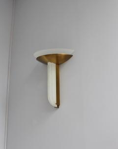 Jean Perzel A FINE LARGE FRENCH ART DECO BRONZE AND GLASS WALL LIGHT BY PERZEL - 745897
