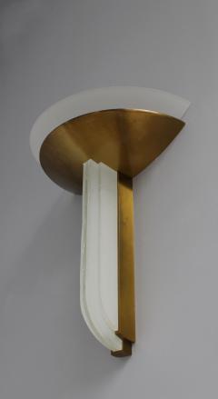 Jean Perzel A FINE LARGE FRENCH ART DECO BRONZE AND GLASS WALL LIGHT BY PERZEL - 745902