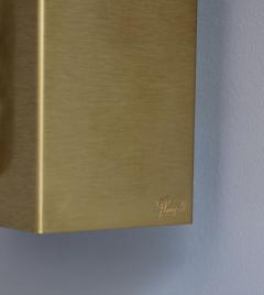 Jean Perzel A French 1970s Bronze and Glass Slab Sconce by Perzel - 612987
