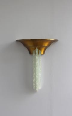 Jean Perzel A Large Fine French Art Deco Bronze Sconce with Cascading Glass Slabs by Perzel - 2067108