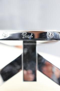 Jean Perzel A Pair of Fine French Art Deco Chrome and Glass Sconces by Perzel - 4381956