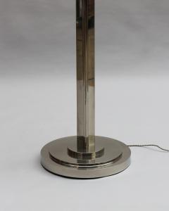 Jean Perzel A Pair of Fine French Art Deco Nickel and Glass Floor Lamps by Perzel - 4349103