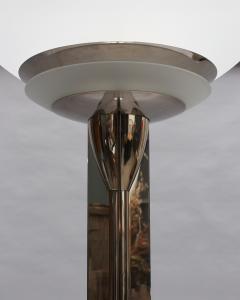 Jean Perzel A Pair of Fine French Art Deco Nickel and Glass Floor Lamps by Perzel - 4349104