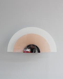 Jean Perzel A Pair of Fine French Art Deco White and Pink Glass Wall Lights by Jean Perzel - 4317581