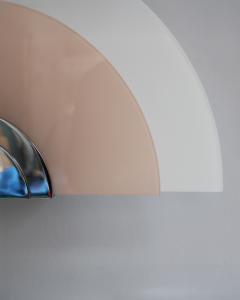 Jean Perzel A Pair of Fine French Art Deco White and Pink Glass Wall Lights by Jean Perzel - 4317585