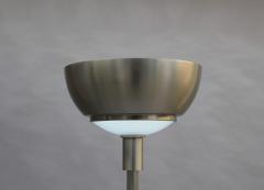 Jean Perzel FINE FRENCH ART DECO NICKEL AND GLASS FLOOR LAMP BY JEAN PERZEL - 977212