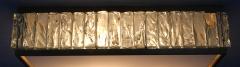 Jean Perzel FINE SQUARE BRASS AND GLASS QUEEN S NECKLACE CEILING LIGHT BY JEAN PERZEL - 977179