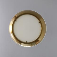 Jean Perzel Fine French 1950 s Glass and Bronze Pendant by Perzel - 1197346