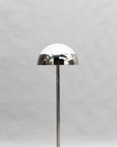 Jean Perzel Fine French 1950s Chrome and Glass Floor Reading Lamp by Jean Perzel - 4316916
