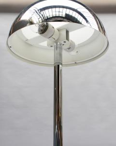 Jean Perzel Fine French 1950s Chrome and Glass Floor Reading Lamp by Jean Perzel - 4316921
