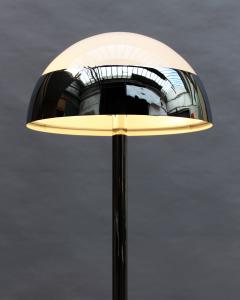 Jean Perzel Fine French 1950s Chrome and Glass Floor Reading Lamp by Jean Perzel - 4316923