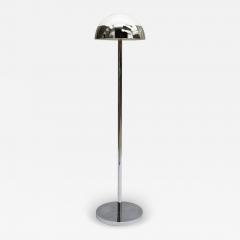 Jean Perzel Fine French 1950s Chrome and Glass Floor Reading Lamp by Jean Perzel - 4319175