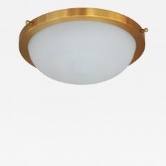 Jean Perzel Fine French 1950s Glass and Brass Flush Mount Sconce by Jean Perzel - 4276999