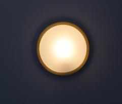 Jean Perzel Fine French 1950s Glass and Brass Flush Mount by Perzel - 3117287