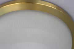 Jean Perzel Fine French 1950s Glass and Brass Flush Mount by Perzel - 3117390