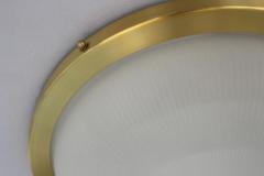 Jean Perzel Fine French 1950s Glass and Brass Flush Mount by Perzel - 3117395