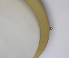 Jean Perzel Fine French 1950s Glass and Brass Flush Mount by Perzel - 3117560