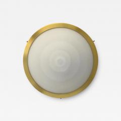 Jean Perzel Fine French 1950s Glass and Brass Flush Mount by Perzel - 3123145